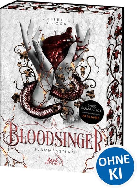 Flammensturm (Band 2) - Bloodsinger: Spannende Fortsetzung der feurigen Dark Romantasy - Mächtige Blutmagierin meets Drachenwandler - Mit exklusivem Lesezeichen und Farbschnitt in der 1. Auflage