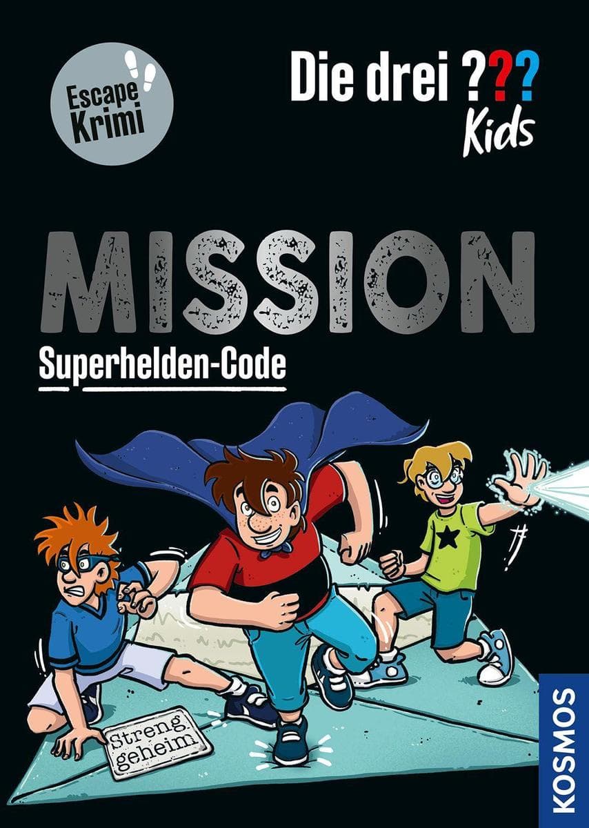 Die drei ??? Kids, Mission Superhelden-Code: Spannender Kinderkrimi ab 8 Jahren - ein interaktiver Detektivfall nach dem Escape-Prinzip mit Rätseln, Codes und geheimen Hinweisen.