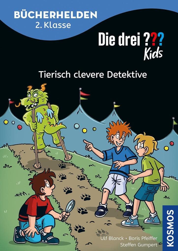 Die drei ??? Kids, Bücherhelden 2. Klasse, Tierisch clevere Detektive: Gut lesen können - Erstlesebuch ab 7 Jahren, spannende Detektivabenteuer im Doppelpack mit Justus, Peter und Bob