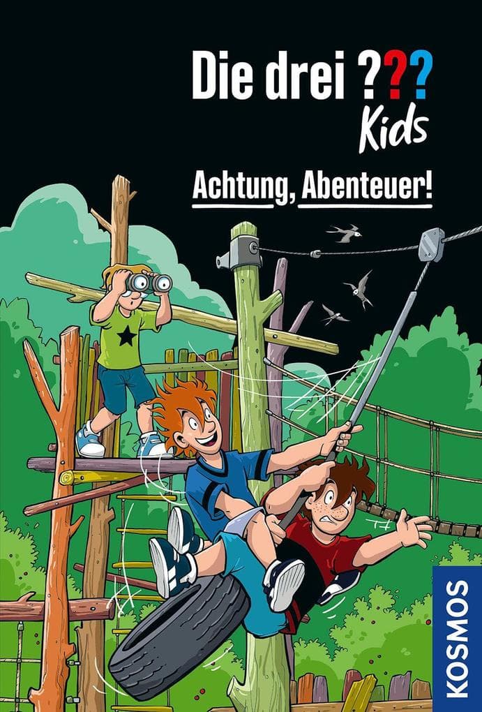Die drei ??? Kids Achtung, Abenteuer!: Spannender Kinderkrimi im Taschenbuch ab 8 Jahren mit Justus, Peter und Bob - clevere Detektivgeschichten voller Rätsel und Abenteuer