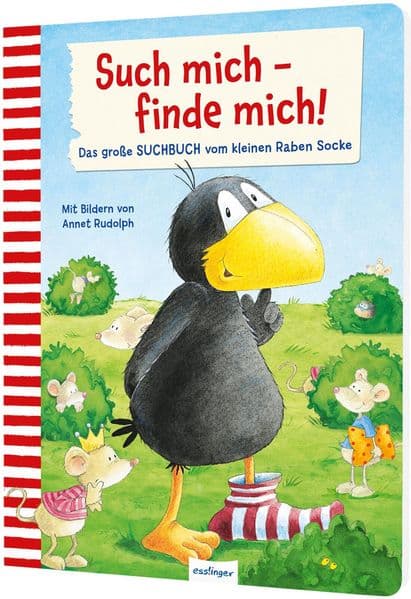 Der kleine Rabe Socke: Such mich - finde mich!: Das große Suchbuch vom kleinen Raben Socke | Pappbilderbuch ab 3