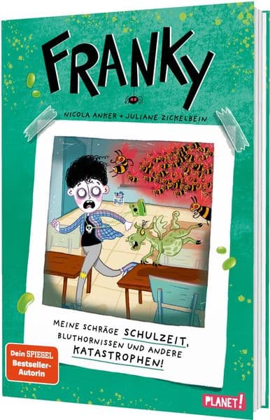 Franky 2: Meine schräge Schulzeit, Bluthornissen und andere Katastrophen: Witziges Comic-Abenteuer für Kinder ab 8