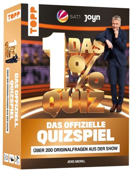 Das 1% Quiz - Wie clever bist du? Das offizielle Quizspiel mit Fragen aus der Show: Mit über 200 Fragen aus der beliebten Fernsehsendung