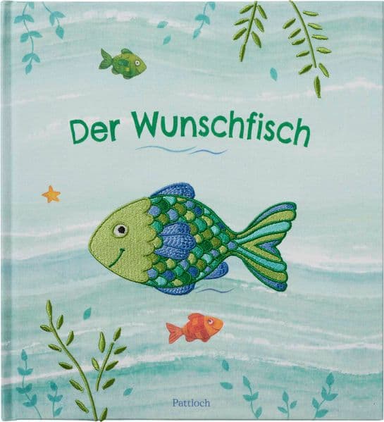 Der Wunschfisch. Meine Erinnerungen an die Erstkommunion: Erinnerungsalbum mit besticktem Cover. Geschenk zur Kommunion, ab 8 Jahren