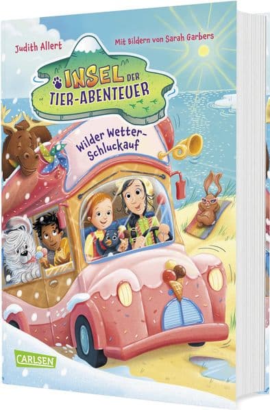 Insel der Tier-Abenteuer 4: Wilder Wetter-Schluckauf: Fantasievoll-freche Tiergeschichte für Mädchen und Jungen ab 8 Jahren mit vielen fröhlichen Bildern