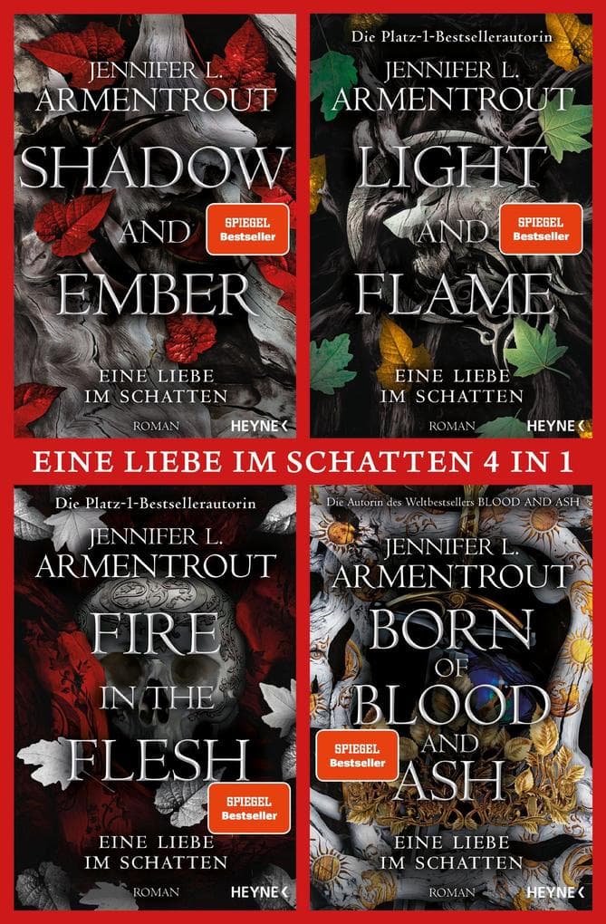 Eine Liebe im Schatten (4in1-Bundle): Shadow and Ember / Light and Flame / Fire in the Flesh / Born of Blood and Ash