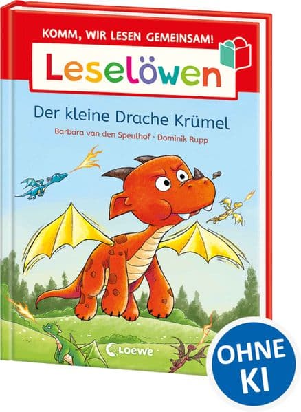 Leselöwen - Komm, wir lesen gemeinsam! - Der kleine Drache Krümel: Gemeinsam laut lesen - Mit Leselernschrift ABeZeh und Silbenfärbung - Erstlesebuch für Kinder ab 6 Jahren