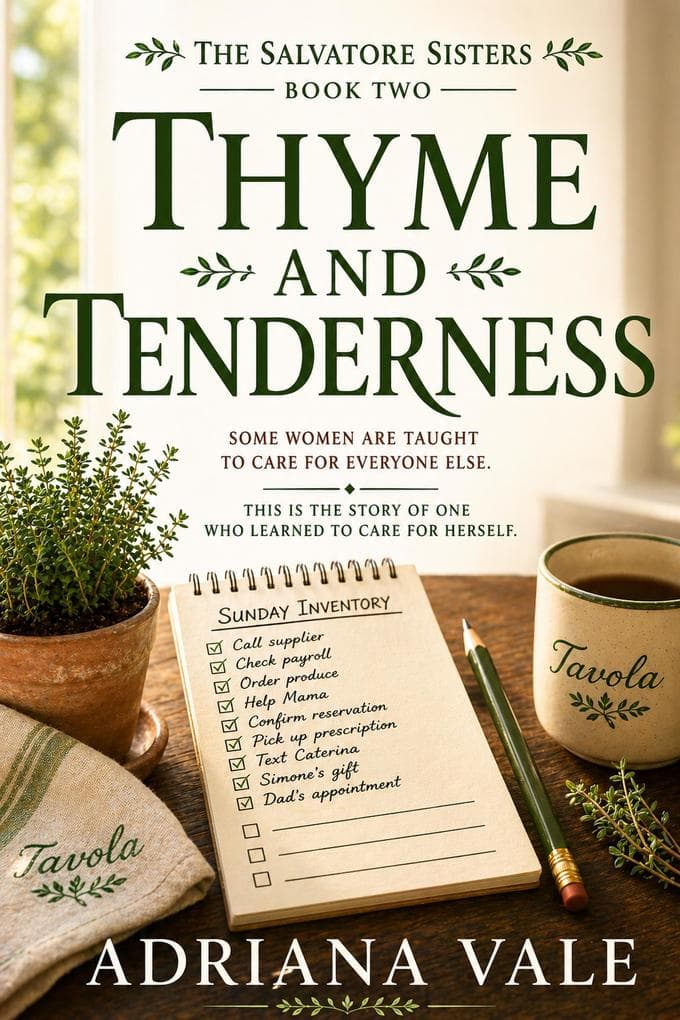 <div>Thyme and Tenderness : A Slow Burn Small-Town Romance About a Woman Learning to Want Things Again</div>: The Salvatore Sisters Series, #2