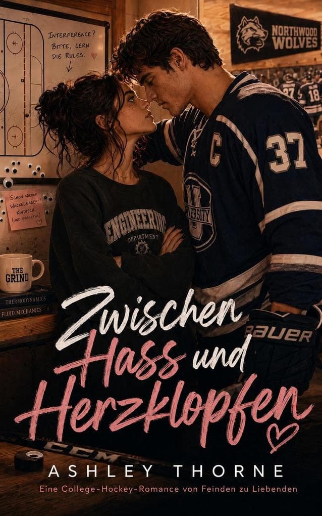 Zwischen Hass und Herzklopfen: Eine College-Hockey-Romance von Feinden zu Liebenden: Feel Good Sports Romance Novellas (Deutsch)