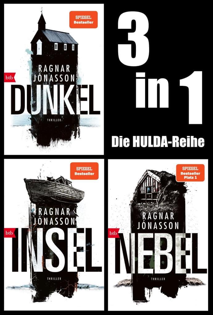 HULDA Band 1-3 - Dunkel/Insel/Nebel: Drei Romane in einem Band - Thrillerspannung hoch drei!