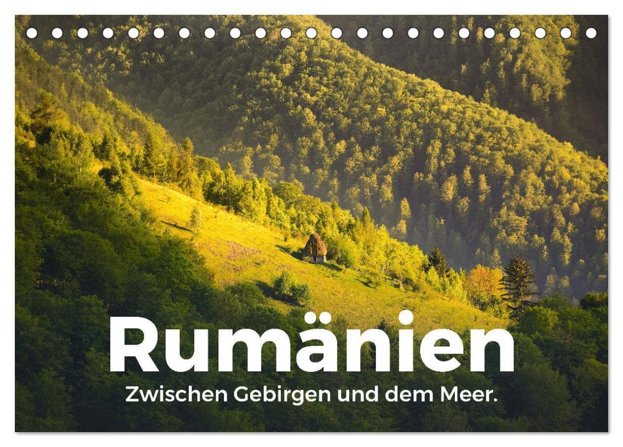 Rumänien - Zwischen Gebirgen und dem Meer. (Tischkalender 2027 DIN A5 quer), CALVENDO Monatskalender: Das wunderschöne Rumänien zeigt sich von seiner besten Seite.