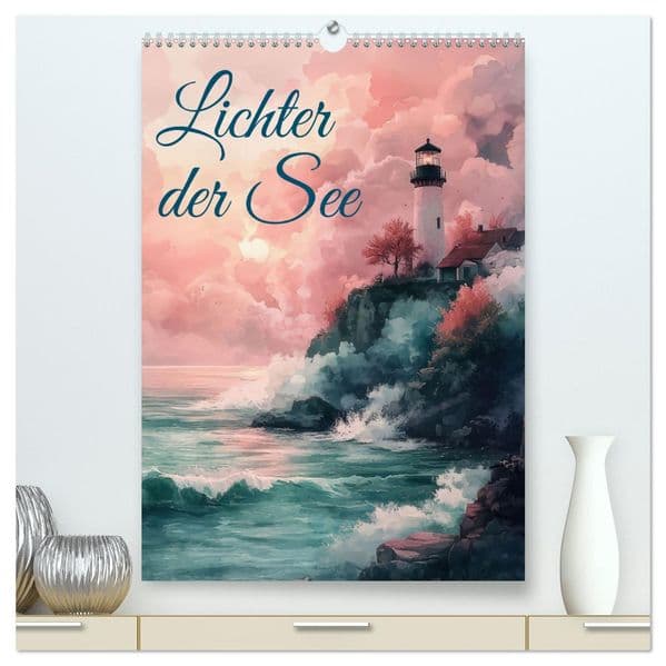 Lichter der See (hochwertiger Premium Wandkalender 2027 DIN A2 hoch), Kunstdruck in Hochglanz: Durch das Jahr mit Leuchtturmimpressionen
