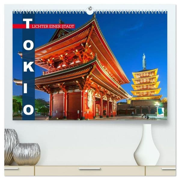 Tokio: Lichter einer Stadt (hochwertiger Premium Wandkalender 2027 DIN A2 quer), Kunstdruck in Hochglanz: Tokio: Japans Haupstadt bei Nacht