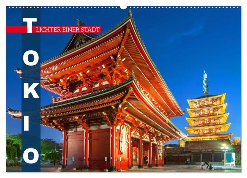 Tokio: Lichter einer Stadt (Wandkalender 2027 DIN A2 quer), CALVENDO Monatskalender: Tokio: Japans Haupstadt bei Nacht