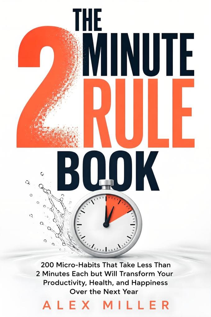 The 2-Minute Rule Book: 200 Micro-Habits That Take Less Than 2 Minutes Each but Will Transform Your Productivity, Health, and Happiness Over the Next Year