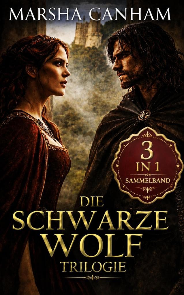 Die Schwarze Wolf Trilogie: Historischer Liebesroman im Mittelalter (Sammelband): 3 Romane in einem Band: Ritter, Rache und große Gefühle im Mittelalter