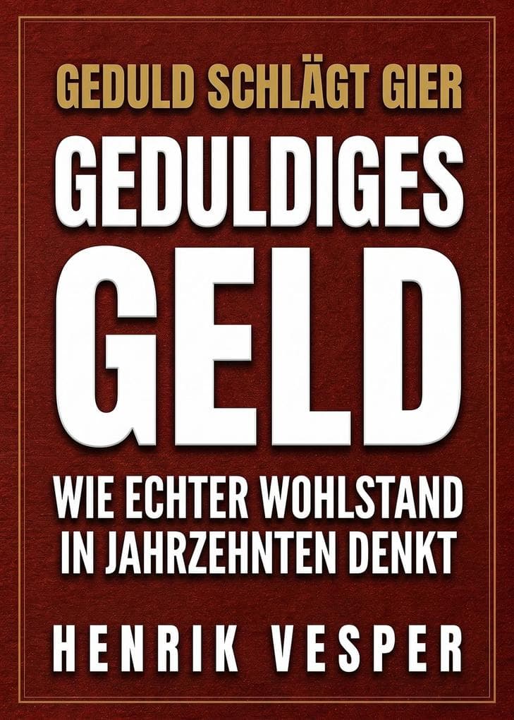 Geduldiges Geld: Wie echter Wohlstand in Jahrzehnten denkt