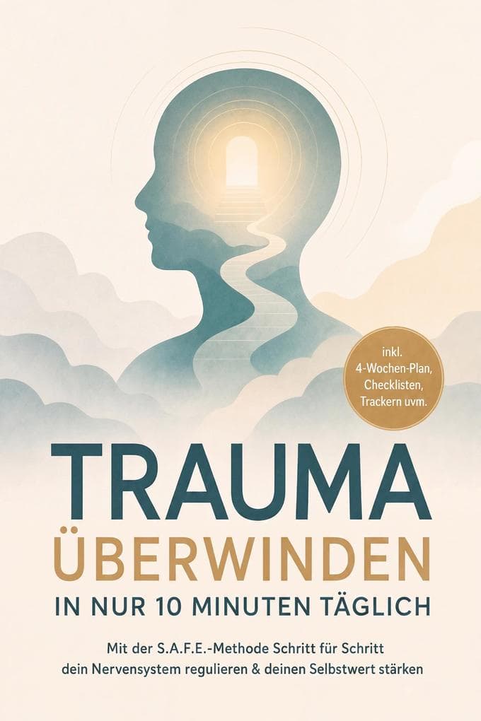 Trauma überwinden in nur 10 Minuten täglich: Mit der S.A.F.E.-Methode Schritt für Schritt dein Nervensystem regulieren & deinen Selbstwert stärken - inkl. 4-Wochen-Plan, Checklisten, Trackern uvm.