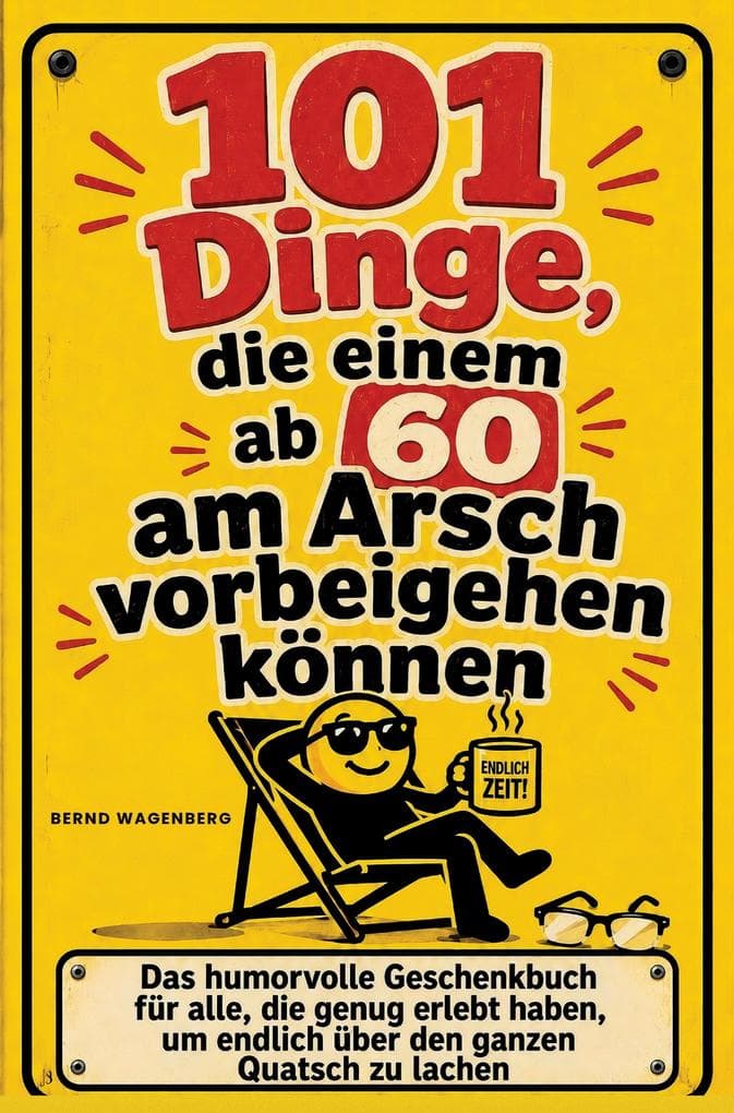 101 Dinge, die einem ab 60 am Arsch vorbeigehen können: Das humorvolle Geschenkbuch für alle, die genug erlebt haben, um endlich über den ganzen Quatsch zu lachen