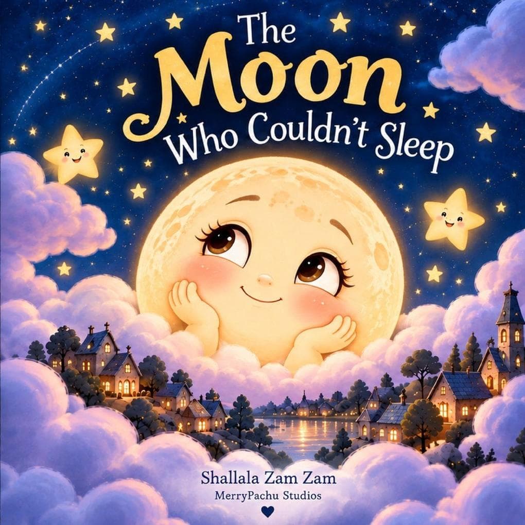 The Moon Who Couldn't Sleep: A Gentle Bedtime Story About Rest, Friendship and Finding Calm