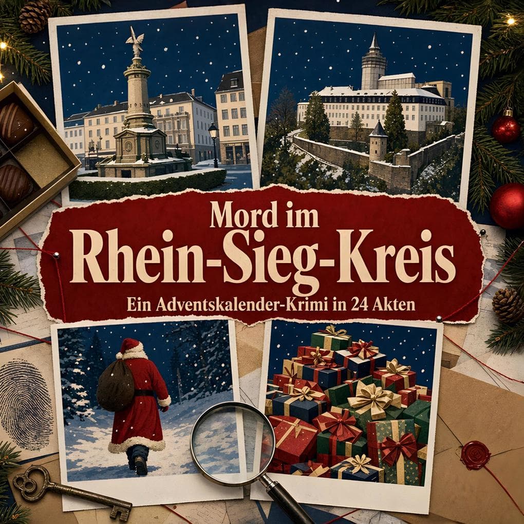 Mord im Rhein-Sieg-Kreis: Ein Adventskalender-Krimi in 24 Akten