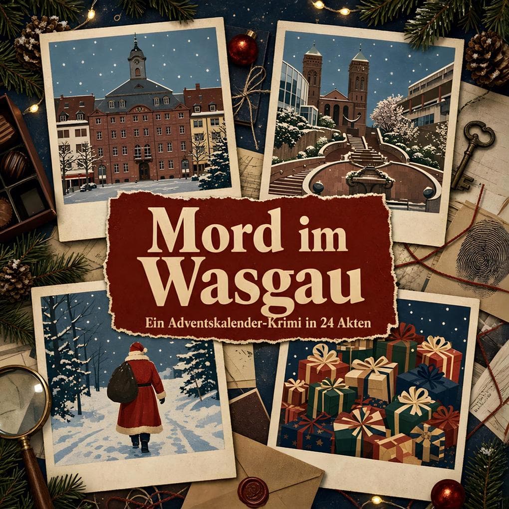 Mord im Wasgau: Ein Adventskalender-Krimi in 24 Akten