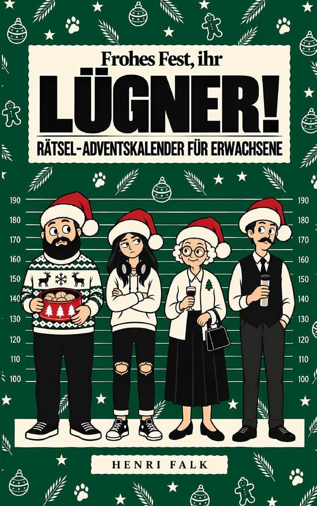 Frohes Fest, ihr Lügner!: Der Rätsel-Adventskalender für Erwachsene: Jeden Tag ein kniffliger Fall - durchschaue die Lüge, überführe den Täter