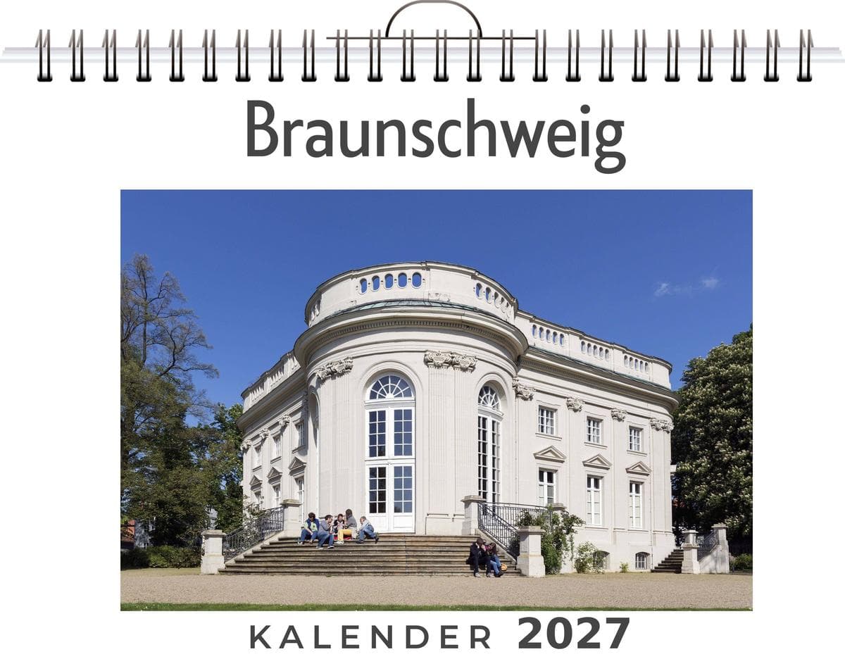 Braunschweig: (Wandkalender 2027, Kalender DIN A4 quer, Monatskalender im Querformat mit Kalendarium, das perfekte Geschenk)