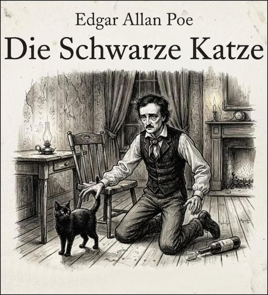 Edgar Allan Poe: Der schwarze Kater. Ein Meisterwerk der Schauerliteratur vom Meister des Horrors.: »Die schwarze Katze« ist der Bericht eines Mannes, der die Kontrolle über sein Handeln verliert und zum Mörder wird.