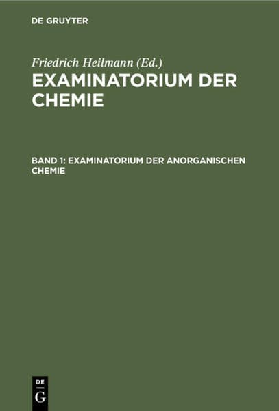 Examinatorium der anorganischen Chemie