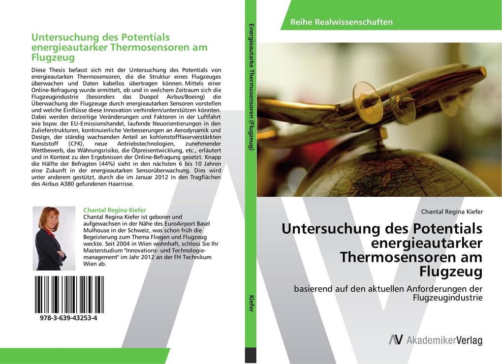 Untersuchung des Potentials energieautarker Thermosensoren am Flugzeug