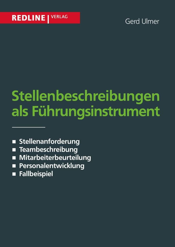 Stellenbeschreibung als Führungsinstrument