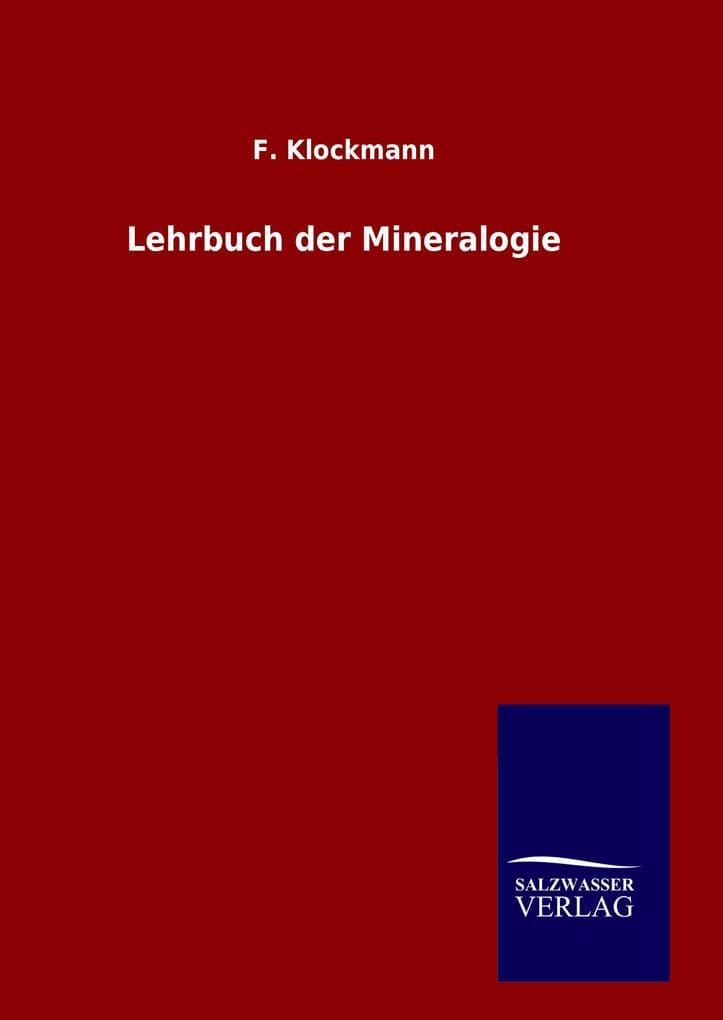 Lehrbuch der Mineralogie