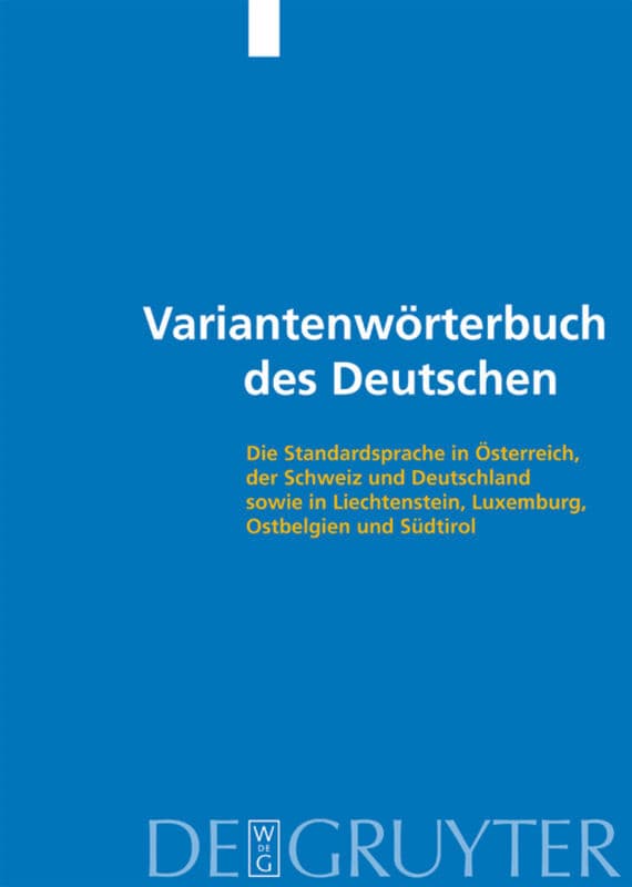 Variantenwörterbuch des Deutschen