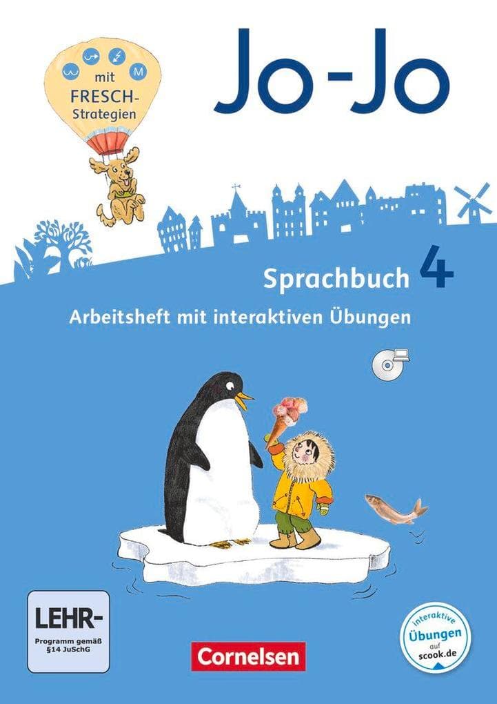 Jo-Jo Sprachbuch 4. Schuljahr - Allgemeine Ausgabe 2016 - Arbeitsheft - Mit interaktiven Übungen