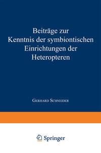 Beiträge zur Kenntnis der symbiontischen Einrichtungen der Heteropteren