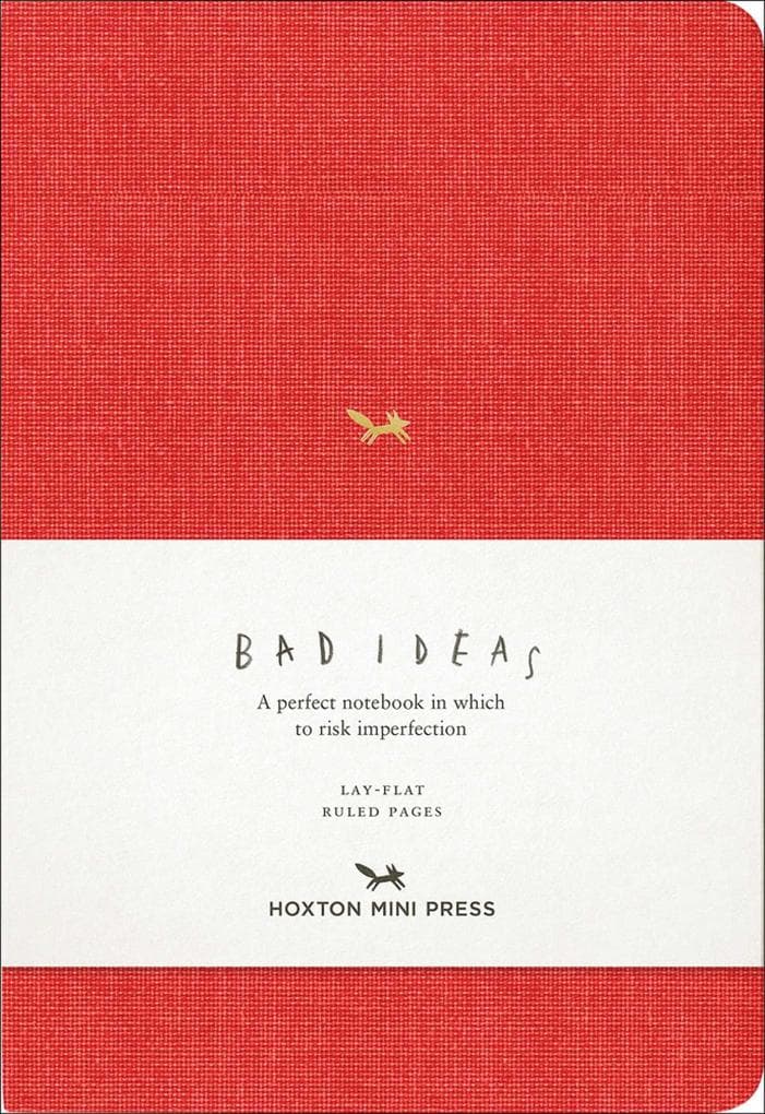 A Notebook for Bad Ideas (Medium / Red / Lined)