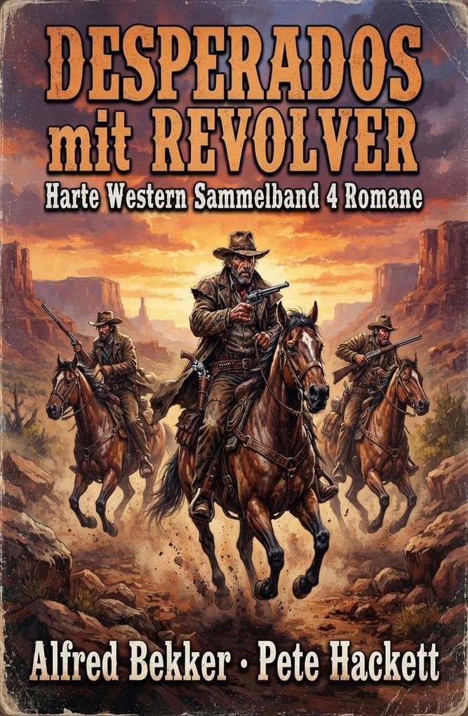 Desperados mit Revolver: Harte Western Sammelband 4 Romane