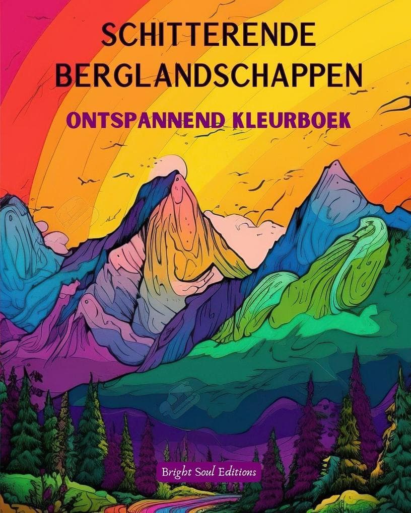 Schitterende berglandschappen | Ontspannend kleurboek | Ongelooflijke ontwerpen voor natuurliefhebbers