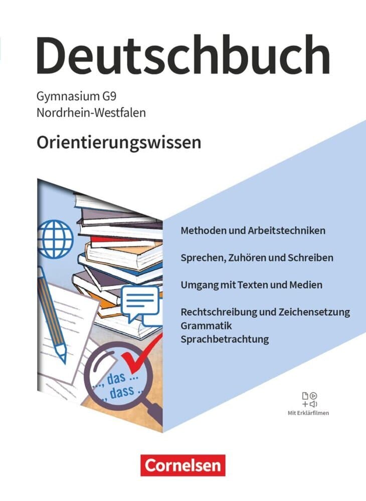 Deutschbuch Gymnasium 5.-10. Schuljahr - Nordrhein-Westfalen - Ausgabe 2019 - Orientierungswissen - Schulbuch