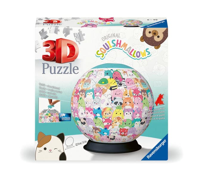 3D Puzzle 72 Teile - Squishmallows - Puzzle-Ball Squishmallows