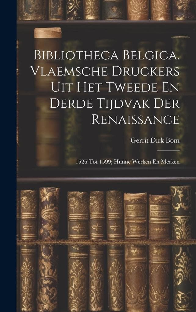 Bibliotheca Belgica. Vlaemsche Druckers Uit Het Tweede En Derde Tijdvak Der Renaissance: 1526 Tot 1599; Hunne Werken En Merken