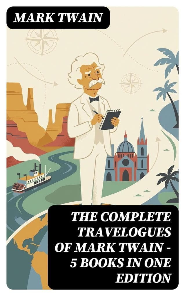 The Complete Travelogues of Mark Twain - 5 Books in One Edition