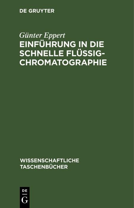 Einführung in die schnelle Flüssigchromatographie