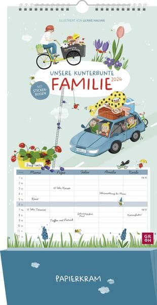 Familienplaner 2026: Unsere kunterbunte Familie
