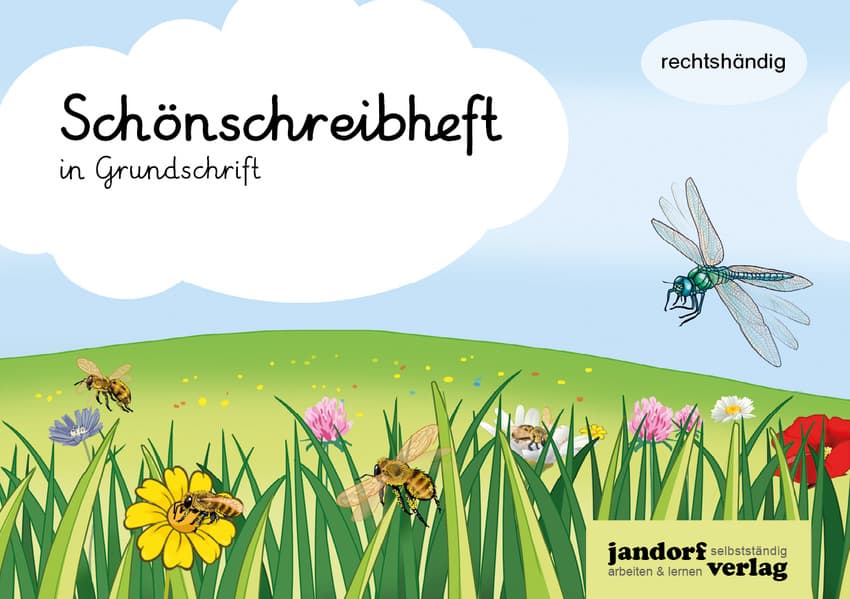 Schönschreibheft in GS - rechtshändig - Grundschrift