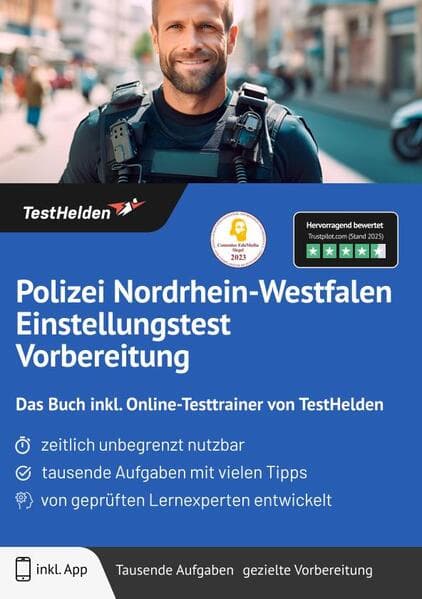 Polizei Nordrhein-Westfalen Einstellungstest Vorbereitung: Das Buch inkl. Online-Testtrainer von TestHelden