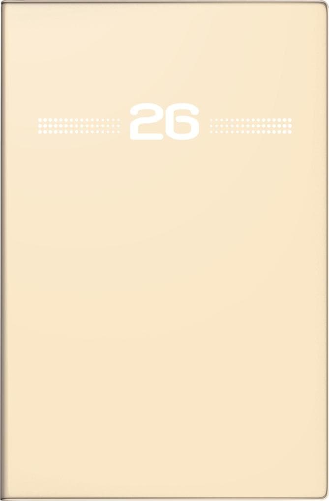 rido/idé 7015202036 | Taschenkalender Mod. partner/Industrie I 2026 | A7, Kunststoff, sand