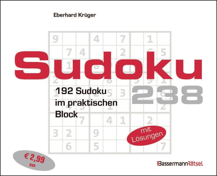 Sudokublock 238 (5 Exemplare à 2,99 EUR)