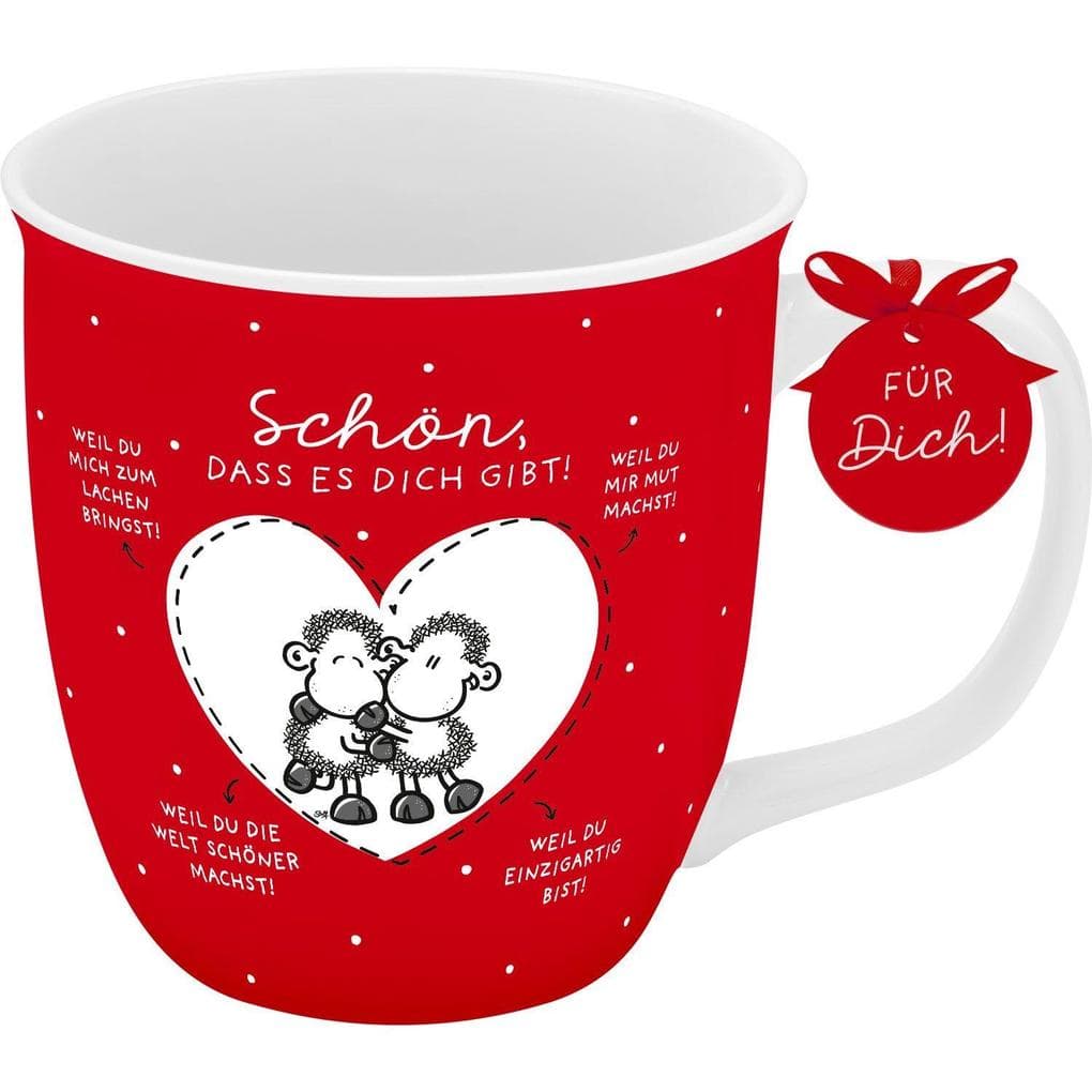 Tasse klein "Schön, dass es dich gibt! Weil du........!"